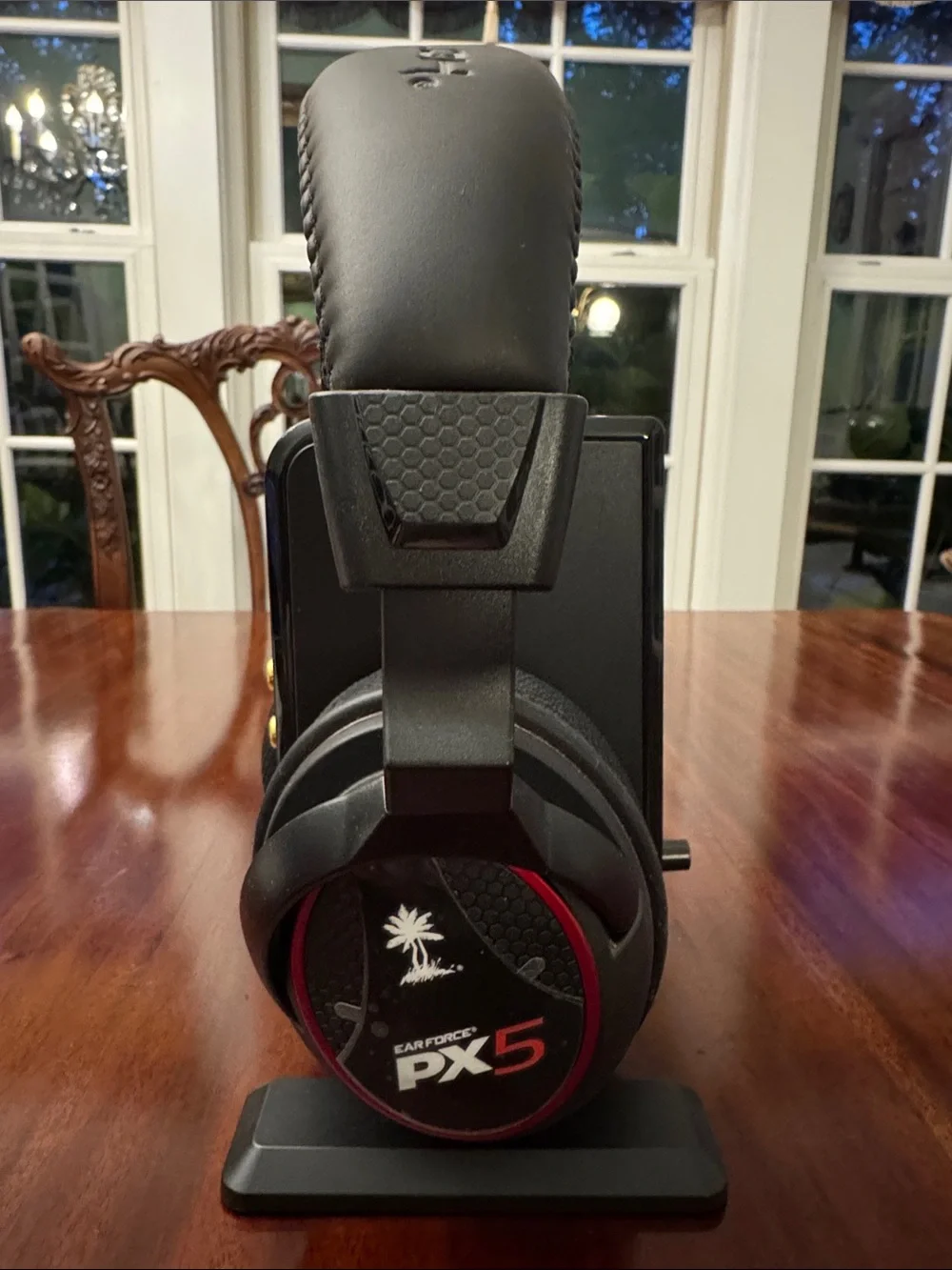 Wireless Turtle Beach Earforce PX5 Gaming Headset with Stand - Black and Red